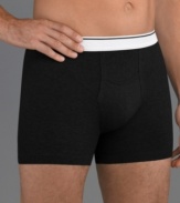 Support you'll hardly know is there. With a two-layered, contoured design and a stay-put seamless waistband, this two pack of Jockey boxer briefs gives you all the coverage you need.