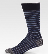 A perfect blend of classic patterns and stripes into one supremely soft, mid-calf design.Mid-calf height64% cotton/35% nylon/1% lycraMachine washImported