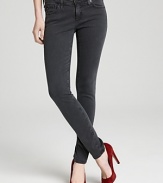 A sleek gray wash elevates these AG Adriano Goldschmied skinny jeans from everyday denim to ultra chic.