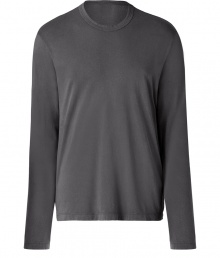 Stylish abyss long sleeve crew neck t-shirt - This super luxe basic is the perfect addition to any outfit - Modern, sleek cut and easy to style neutral color - Style with jeans, a blazer, and boots for casual cool - Try with slim trousers and a plaid button down Stylish abyss long sleeve crew neck t-shirt - This super luxe basic is the perfect addition to any outfit - Modern, sleek cut and easy to style neutral color - Style with jeans, a blazer, and boots for casual cool - Try with slim trousers and a plaid button down