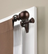 Perfect for hanging sheers or valances, the Diverge double rod boasts two rods in one for the ultimate in decorating convenience.