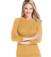 Charter Club's gorgeous cable-knit sweater comes in a variety of rich colors and is super lightweight for an elegant fit.