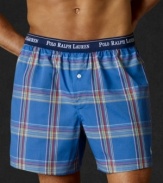 Classically styled, this boxer offers everyday comfort, made of the finest 100% rungspun cotton.