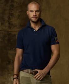 Giving the style icon reins to let loose, Denim & Supply amped up the ruggedness of a classic polo by rendering it in slouchy slub cotton piqué. Giving the style icon reins to let loose, Denim & Supply amped up the ruggedness of a classic polo by rendering it in slouchy slub cotton piqué.
