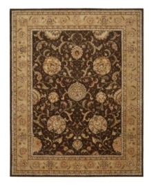 A graceful achievement in symmetry and style, this splendid area rug exemplifies the fine detail and precision handcraftsmanship of the Nourison 2000 collection. Featuring a myriad of delicate vinery and exquisite blossom medallions, this stylish piece lends warm color and perfection softness to any room in your home. A graceful achievement in symmetry and style, this splendid area rug exemplifies the fine detail and precision handcraftsmanship of the Nourison 2000 collection. Featuring a myriad of delicate vinery and exquisite blossom medallions, this stylish piece lends warm color and perfection softness to any room in your home.