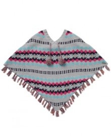 Lightweight layers. She can add the finishing touch to her look with this adorable poncho from Roxy. Lightweight layers. She can add the finishing touch to her look with this adorable poncho from Roxy.