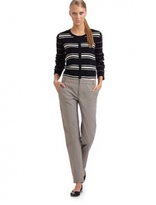 THE LOOKRibbed crewneckFront button closureLong ribbed cuff sleevesContrasting striped designRibbed hemTHE FITAbout 20 from shoulder to hemTHE MATERIALCashmereCARE & ORIGINHand wash ImportedModel shown is 5'10 (177cm) wearing US size Small. THE LOOKRibbed crewneckFront button closureLong ribbed cuff sleevesContrasting striped designRibbed hemTHE FITAbout 20 from shoulder to hemTHE MATERIALCashmereCARE & ORIGINHand wash ImportedModel shown is 5'10 (177cm) wearing US size Small.