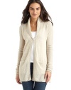 THE LOOKRibbed shawl collar drapes to the hemOpen-front, cocoon shapeRibbed long sleevesDual slit pocketsTHE FITAbout 31½ from shoulder to hemTHE MATERIAL55% cotton/40% viscose/5% woolCARE & ORIGINDry cleanImported