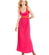 'Tis the season for pretty maxi dresses! This style from Four Stars features a banded bodice and a medley of Skittle-bright colors.