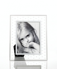 Dotted with hearts, the Sweethearts picture frame is simultaneously classic and cute in clear glass. A special gift to give and to get from Martha Stewart Collection. Dotted with hearts, the Sweethearts picture frame is simultaneously classic and cute in clear glass. A special gift to give and to get from Martha Stewart Collection.