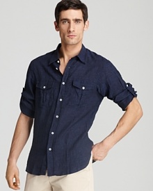 Billy Reid McDowell Linen Sport Shirt - Classic Fit Billy Reid McDowell Linen Sport Shirt - Classic Fit