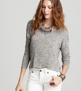 Free People Sweater - Newspaper Melange