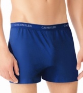 These boxers from Calvin Klein are shorter than your traditional pair, giving them a sleeker style while maintaining a roomy and cozy fit.