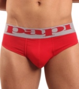 Look good and feel sexy in this sleek and lightweight brief by Papi.
