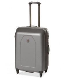 Sleek style and smart details put this durable suitcase on the top of your packing list. The protective hardside construction rolls effortlessly around on 360º spinner mobility and keeps your fragile essentials safe with extra-wide hold-down straps. The included Add-A-Bag strap lets you carry even more with no added hassle. Lifetime warranty. Sleek style and smart details put this durable suitcase on the top of your packing list. The protective hardside construction rolls effortlessly around on 360º spinner mobility and keeps your fragile essentials safe with extra-wide hold-down straps. The included Add-A-Bag strap lets you carry even more with no added hassle. Lifetime warranty.