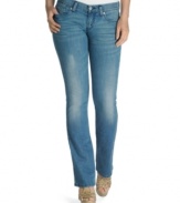 Classic bootcut style plus a rich, whiskered wash equal the perfect city jeans! From Levi's.