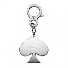 kate spade new york Silver Street Off We Go! Key Ring kate spade new york Silver Street Off We Go! Key Ring
