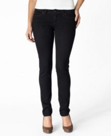 Sleek & chic, these Levi's® Demi Skinny jeans feature an Onyx black wash for a stylish, streamlined silhouette! Sleek & chic, these Levi's® Demi Skinny jeans feature an Onyx black wash for a stylish, streamlined silhouette!