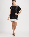 Full of lace, this design can be worn on or off the shoulder.Short sleevesFully linedPolyamideDry cleanMade in Italy