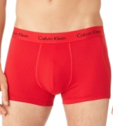 2 pack trunk microfiber stretch trunk by Calvin Klein is comfortable and uniquely fitted to give you all day comfort.