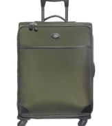 Get packing-this bag has all of the essentials to get you where you need to be. Four spinner wheels guarantee maximum mobility and excellent crowd control. Built with a durable frame and an exterior made to last, this bag has easy access zippers on front and back for last-minute add-ons and flight must-haves. 2-year warranty.