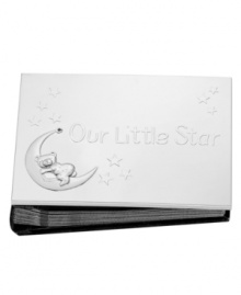 Let her shine. Cherish special moments in the Best Wishes Our Little Star photo album, featuring a silver-plated cover with an embossed bear in the moon. A cute gift for new parents, from Lenox. Qualifies for Rebate Let her shine. Cherish special moments in the Best Wishes Our Little Star photo album, featuring a silver-plated cover with an embossed bear in the moon. A cute gift for new parents, from Lenox. Qualifies for Rebate