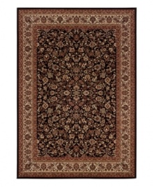 The Everest Collection by Couristan offers a super-dense weave and a soft luxurious finish. Power-loomed for a luxuriously thick pile and ultra-fine detail. The Isfahan black rug features an intricate floral pattern in black, taupes and reds, evoking a country garden right in your home. The Everest Collection by Couristan offers a super-dense weave and a soft luxurious finish. Power-loomed for a luxuriously thick pile and ultra-fine detail. The Isfahan black rug features an intricate floral pattern in black, taupes and reds, evoking a country garden right in your home.
