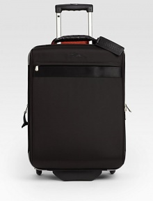 Make a great first impression when traveling with this stylish and versatile rolling suitcase with ample exterior and interior pockets for easy packing.Zip closureTop, side,and expandable handlesExterior, interior zip pocketsIdentification tagFully linedMicrofiber14W x 20H x 8DImported Make a great first impression when traveling with this stylish and versatile rolling suitcase with ample exterior and interior pockets for easy packing.Zip closureTop, side,and expandable handlesExterior, interior zip pocketsIdentification tagFully linedMicrofiber14W x 20H x 8DImported