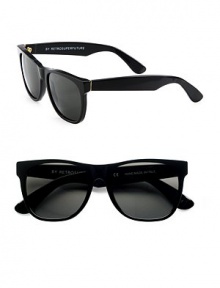 Classic wayfarers crafted in lightweight acetate. Available in black frames with black lenses.Acetate100% UV protectionMade in Italy Classic wayfarers crafted in lightweight acetate. Available in black frames with black lenses.Acetate100% UV protectionMade in Italy