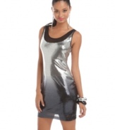 Rock the club in this metallic mini from Rampage! Fitted & fabulous, this little number is sure to have all eyes on you.