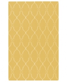 Stunning in its simplicity, this artist-designed area rug from Surya brings a calming beauty to any area in your home. Interlocking lines crisscross against a soft golden background, creating a chic lattice-like pattern that's stylishly simple. Stunning in its simplicity, this artist-designed area rug from Surya brings a calming beauty to any area in your home. Interlocking lines crisscross against a soft golden background, creating a chic lattice-like pattern that's stylishly simple.