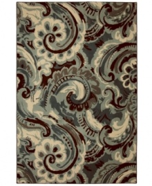 Impeccable design is brought to your floor in a contemporary detailed paisley motif with the Cambridge Capital area rug. Completely crafted in the USA, it is woven of soft, durable olefin in a lush pile that withstands heavy traffic anywhere in the home. Impeccable design is brought to your floor in a contemporary detailed paisley motif with the Cambridge Capital area rug. Completely crafted in the USA, it is woven of soft, durable olefin in a lush pile that withstands heavy traffic anywhere in the home.
