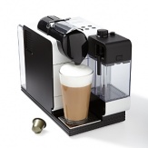 Create authentic lattes and cappuccinos at the push of a button with Nespresso's patented coffee capsule technology and De'Longhi's patented milk container. The milk container detaches easily so you can place it in the refrigerator, and the used capsules automatically eject into a container for quick removal.