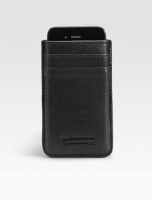 A cool, compact style specially designed to secure and protect your mobile device, identification and credit cards in style.Two card slotsLeather3 x 4Imported
