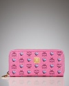 Practical style gets a sweet with this logo-printed wallet from MCM. Designed with pockets to hold your daytime essentials, it's an accessory you'll reach for again and again.