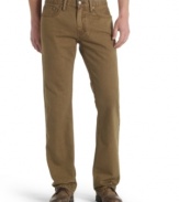 It's a brown out. These twill jeans from Levi's are a color correction to your normal denim look.