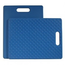 This cutting board will come in handy when it's time to chop vegetables, mince herbs or slice meats. Made of high-density plastic, this cutting board won't absorb odors like wood. The bottom surface is covered in raised rubber grippers that help the board remain stationary as you work. This cutting board will come in handy when it's time to chop vegetables, mince herbs or slice meats. Made of high-density plastic, this cutting board won't absorb odors like wood. The bottom surface is covered in raised rubber grippers that help the board remain stationary as you work.