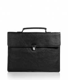 The most important mens accessory for the office: a noble file bag - black bag in shagreened nubuk leather by the traditional Britisch label Mulberry - silver push closure - ideal companion for the office and trips - perfect as gift, too The most important mens accessory for the office: a noble file bag - black bag in shagreened nubuk leather by the traditional Britisch label Mulberry - silver push closure - ideal companion for the office and trips - perfect as gift, too