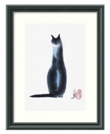 Sitting tall and proud, Cheng Yan's elegant Chinese Cat I gives felines everywhere an air of mystery. Displayed in a white mat and classic black frame with beaded detail. Sitting tall and proud, Cheng Yan's elegant Chinese Cat I gives felines everywhere an air of mystery. Displayed in a white mat and classic black frame with beaded detail.