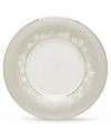 Underscore the elegance and delicacy of your Bellina cup with this matching bone china saucer displaying the same delicate floral design with textured white beads and stunning platinum trim. From Lenox's dinnerware and dishes collection. Qualifies for Rebate