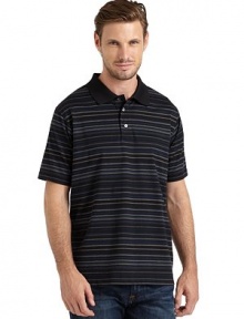 THE LOOKIce cotton finish for a cooling feelHorizontal stripesShirt collarFront button placketShort sleevesVented hemTHE MATERIALCottonCARE & ORIGINMachine washImportedThis item was originally available for purchase at Saks Fifth Avenue OFF 5TH stores. 