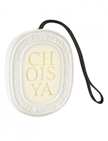 An innovative new way to scent your surroundings. Specifically designed for small spaces, like wardrobes and drawers. The porcelain pendent contains a highly scented hard wax palette that will gradually release its scent for 3-4 months or longer. The pendent is fitted with a ribbon for hanging purposes. Choisya (orange blossom), gives off a gentle, soothing fragrance that is radiant and fresh.