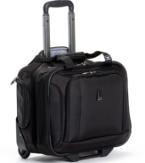 You're flying with the lightweight appeal and convenience of this rolling tote, the perfect companion for everyday travel. Four 360-degree spinners respond to the simple flick of your wrist, while built-in organizational pockets and an add-a-bag strap let you add on more without feeling weighed down. Limited lifetime warranty. Qualifies for Rebate