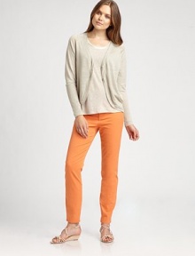 A simply stylish, linen cardigan featuring a two-button closure and raglan sleeves. Raglan sleevesTwo-button closureDraped back detailLinenHand washImported Model shown is 5'10 (177cm) wearing US size Small. A simply stylish, linen cardigan featuring a two-button closure and raglan sleeves. Raglan sleevesTwo-button closureDraped back detailLinenHand washImported Model shown is 5'10 (177cm) wearing US size Small.