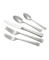 An inspired nod to the celebrated bridal designs of Monique Lhullier, the elegant Dentelle 5-piece place settings make every dining occasion more special. Beautifully rendered in 18/10 stainless steel.