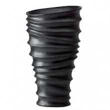 Hand-carved from a single piece of mango wood, this sensually rippled vase is crafted from a renewable, sustainable resource for the ultimate in natural beauty. Hand-carved from a single piece of mango wood, this sensually rippled vase is crafted from a renewable, sustainable resource for the ultimate in natural beauty.