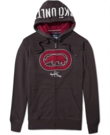 This Ecko Unltd hoodie will keep you toasty and trendy. This Ecko Unltd hoodie will keep you toasty and trendy.