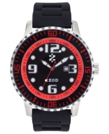 Brighten up your sporty looks with this casual watch from Izod.