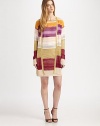 This sheer, colorful style is knit with a touch of cashmere for extra softness.Open frontLong sleevesAbout 30 from shoulder to hem87% rayon/13% cashmereDry cleanMade in Italy of imported fabricModel shown is 5'9½ (176cm) wearing US size 4. 