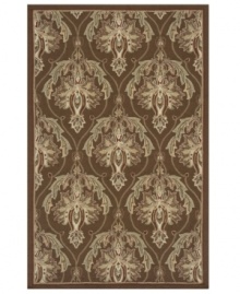 Classic elements get a touch of modern on this handsome rug, designed by the expert artisans at Momeni. Crafted for indoor or outdoor use, this smart piece is hand-hooked with durable polypropylene fibers and UV-stabilized to resist fading from sunlight. Keeping it outside? Wash it easily, simply by spraying it with a hose! Classic elements get a touch of modern on this handsome rug, designed by the expert artisans at Momeni. Crafted for indoor or outdoor use, this smart piece is hand-hooked with durable polypropylene fibers and UV-stabilized to resist fading from sunlight. Keeping it outside? Wash it easily, simply by spraying it with a hose!